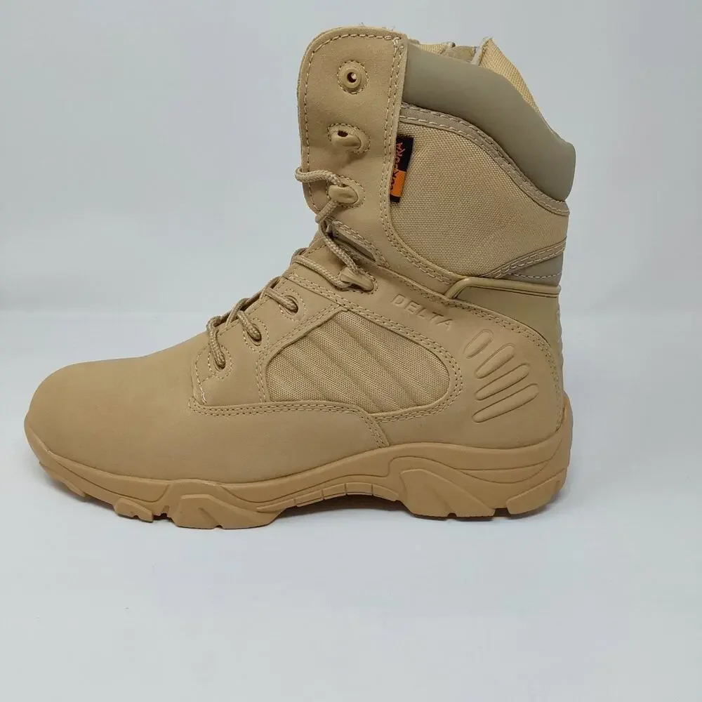 Delta Tactical Desert Tan Combat Boots Men's US 11 Military Hiking Cordura